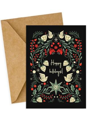 Новорічна листівка happy holidays