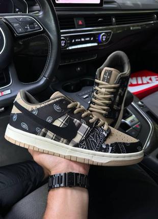 Код а1759 🔶чоловічі кросівки nike Ds Air Jordan 1 whiteblack Low Se Craft Obsidian Blue travis scott