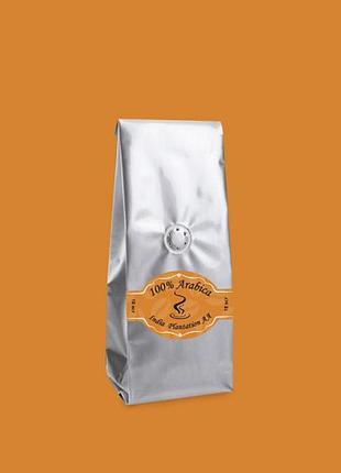 Кофе молотый arabica india plantation aa 18scr 200г. бесплатная доставка от 1кг!