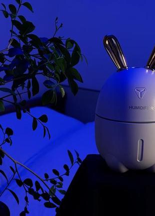 Увлажнитель воздуха и ночник 2в1 humidifiers rabbit4 фото