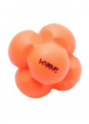 Мяч для тренування реакції reaction ball помаранчевий 6,6см (ls3005)