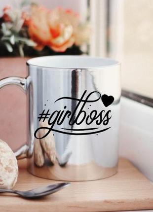 Дзеркальна чашка lady boss