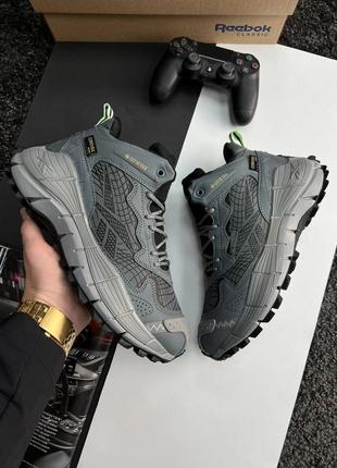 Код а1961 ❄️зимові чоловічі кросівки reebok zig kinetica || edge gray fur