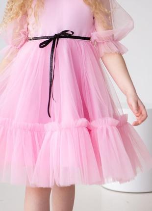 Сукня святкова рожева1 фото