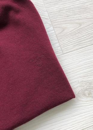 Шерстяний гольф, светр, джемпер gant fine merino wool turtleneck sweater burgundy4 фото