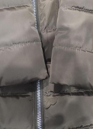 Зимняя куртка m оливковое полиэстер7 фото