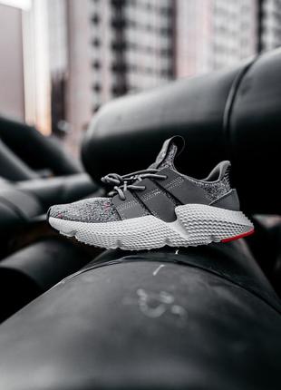 Adidas prophere grey solar red, женские кроссовки адидас, летние2 фото