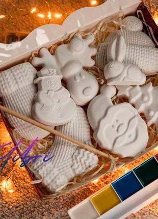 Гіпсова фігурка розмальовка іграшка на ялинку