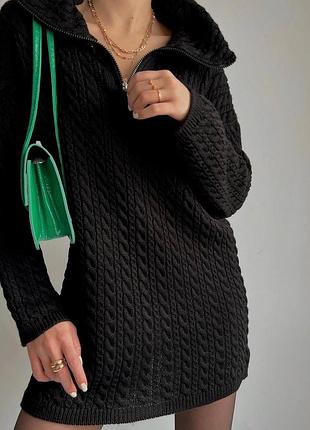 Женская теплая туника свитер