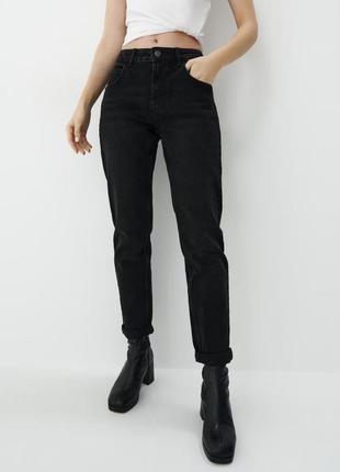 Новые чёрные джинсы mohito s джинсы бойфренды джинсы boyfriend