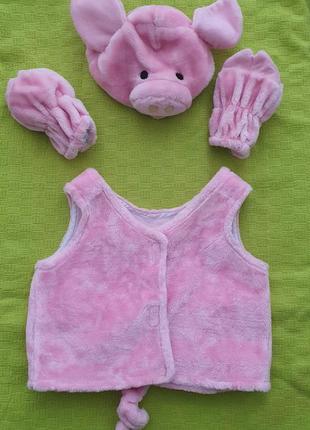 Новогодний детский костюм пылинки свинки1 фото