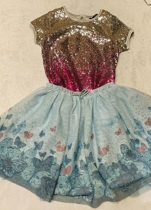 Яркий нарядный комплект 6-8р