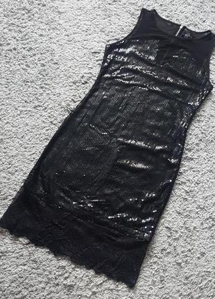 Оригинал.шикарное,вечернее,сверкающее платье-футляр amisu