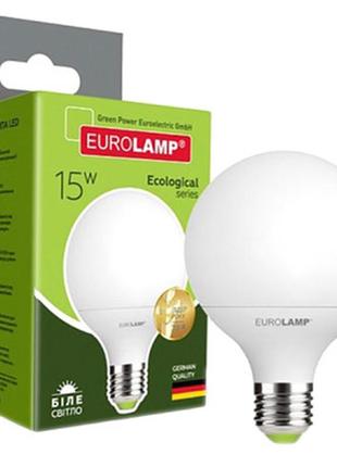 Лампочка eurolamp led g95 15w e27 4000k 220v (led-g95-15274(p)) - топ продаж!