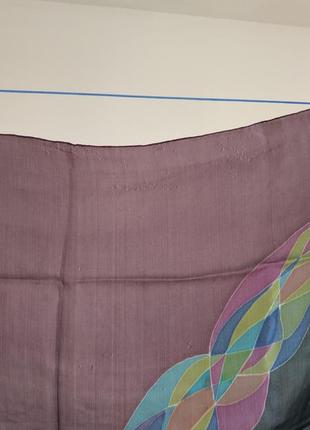 Батик шелковый платок ручной работы шарф из шелка шовковий батік ручної роботи7 фото