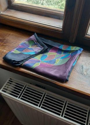 Батик шелковый платок ручной работы шарф из шелка шовковий батік ручної роботи3 фото