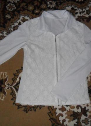 Красивая женская белая блузка на 44-46р