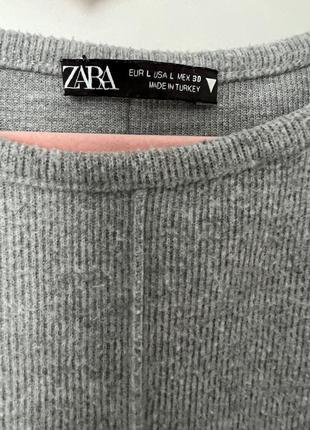 Стильное теплое платье zara l3 фото