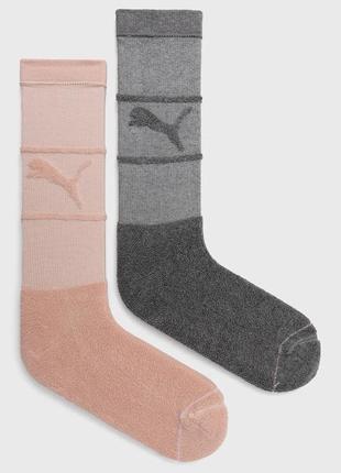 Puma жіночі фірмові високі теплі шкарпетки р. 39-42