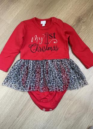 Боді сукня “my 1st christmas”