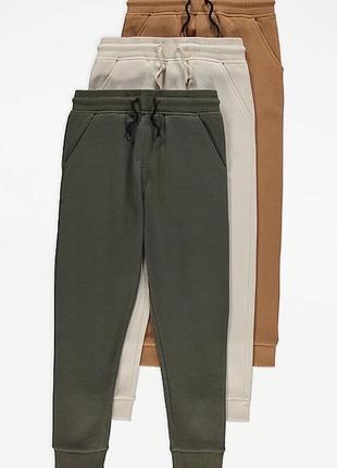 Теплі штани на флісі george на хлопчика 6-7 років 116-122 см джогери джордж
