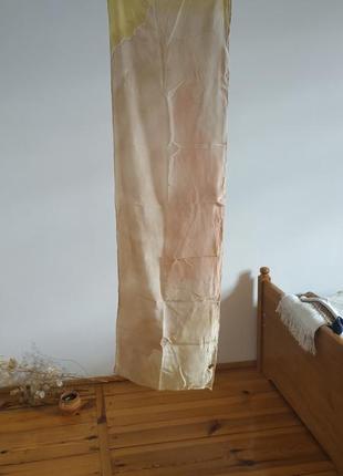 Батик шелковый платок ручной работы шарф из шелка шовковий батік ручної роботи