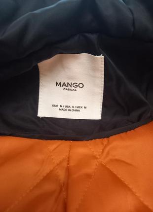 Пальто шерсть зимове mango з капюшоном6 фото