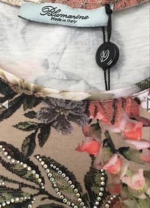 Шикарное брендовое платье в цветочный принт италия3 фото