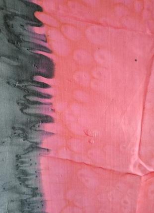 Батик шелковый платок ручной работы шарф из шелка шовковий батік ручної роботи4 фото