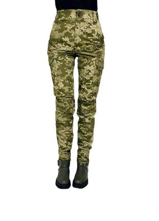 Женские тактические военные штаны  укрпиксель