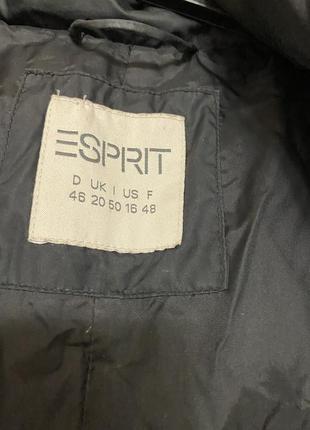 Качественная куртка пуховик с капюшоном по талии кулиска 50-52 р esprit7 фото