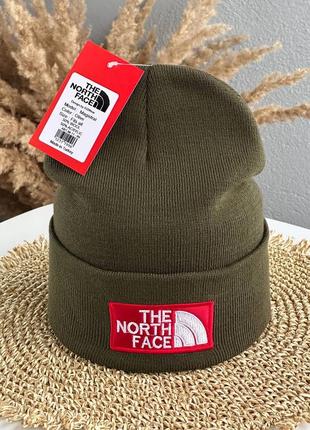 Шапка  the north face подвійна з відворотом