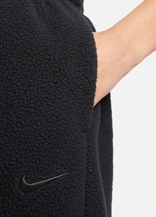 Штани фоісові шерпа teddy спортивні теплі nike sportswear plush jogger black 
dq6812-0103 фото