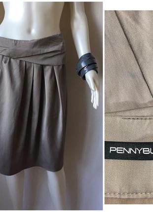 Penny black оригинальная юбка цвета кофе с молоком1 фото