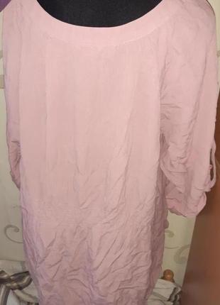 Рожева подовжена блуза glamrosa р483 фото