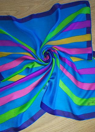 Silvia красивый винтажный шелковый платок