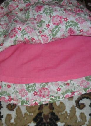 Летняя нарядная юбочка для модницы на 3-4года2 фото