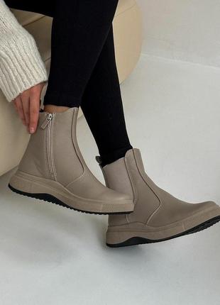 Кожаные ботинки ботинки челси женские из натуральной кожи3 фото