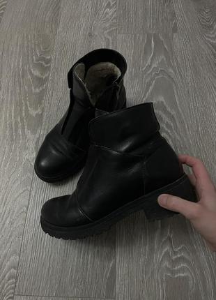 Ботинки/ зимние ботинки / кожаные ботинки1 фото