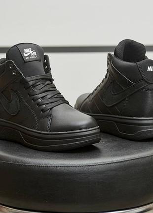 Детские кожаные зимние ботинки/кеды nike