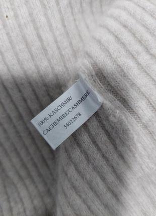 Новий кашеміровий светр гольф в рубчик cachemire/cashmere  італія7 фото
