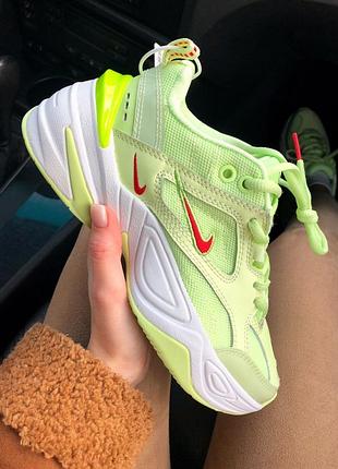Кроссовки nike m2k tekno neon green кросівки