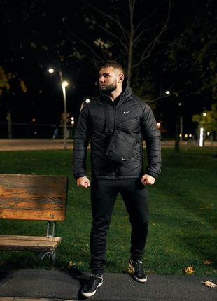 Комплект куртка nike + штани nike. барсетка nike у подарунок