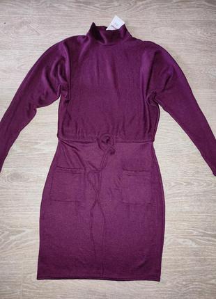 Платье теплое вязаное р.м (44-46)