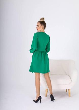 Яскрава святкова сукня зеленого кольору 42/442 фото
