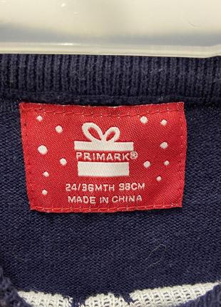 Зимний новогодний мирер джемпер primark2 фото