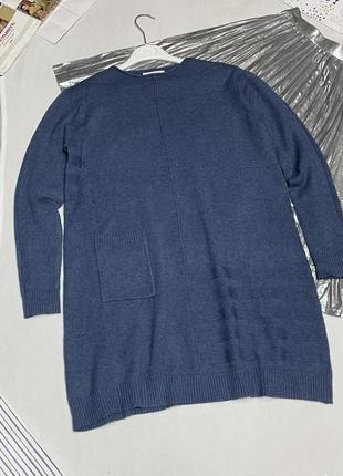 Теплое вязаное платье-туника свободного кроя от итальянского бренда melody❄️  размер l/ xl  💥1 фото