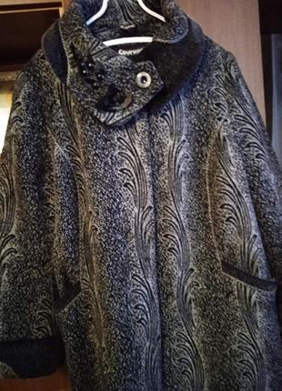 Пальто зимове жіноче, розмір 56-581 фото