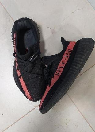 Кросівки adidas yeezy boost 350 v2 core black red (by9612) оригінал