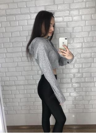 Кофта короткая с капюшоном 2